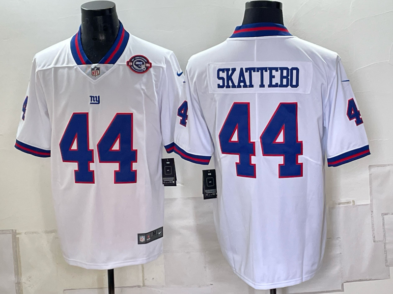 Men New York Giants #44 Skattebo white Nike 2026 NFL Game Jersey 0931003